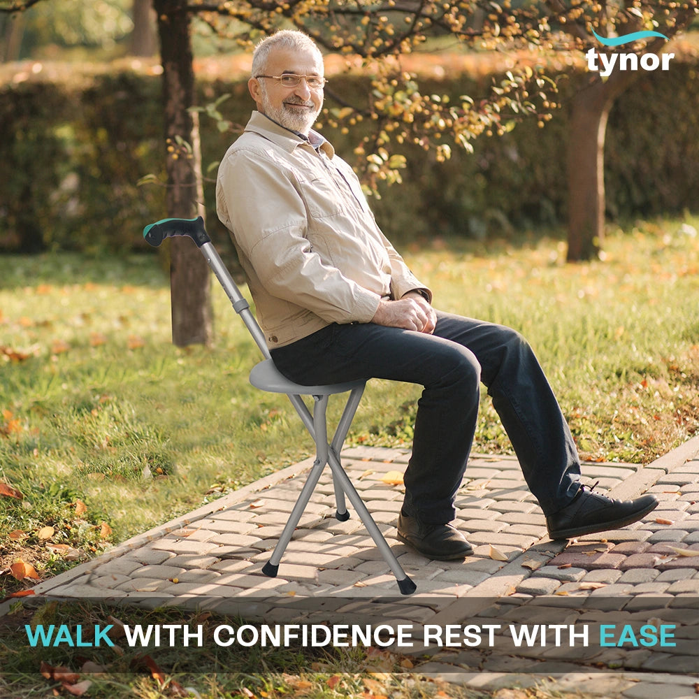 WALKING STICK WITH SEAT