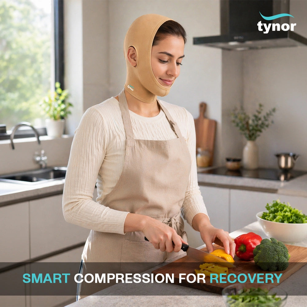 Compression Garment Face Open Hood